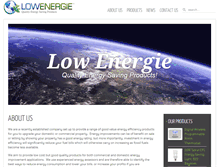 Tablet Screenshot of lowenergie.com